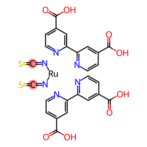 cis-二硫氰酸基双(N,N'-2,2'-联吡啶-4,4'-二甲酸)钌