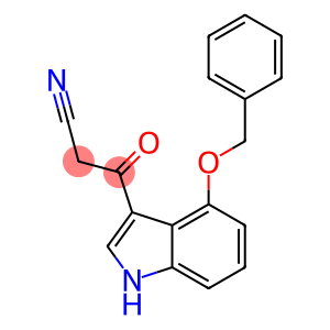 1H-Indole-3-propanenitrile, β-oxo-4-(phenylmethoxy)-
