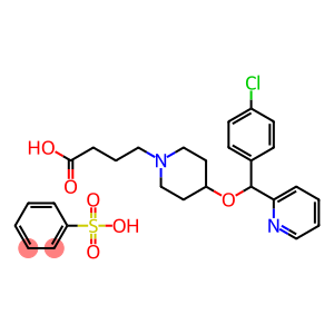 4-(4-((4-氯苯基)(吡啶-2-基)甲氧基)哌啶-1-基)丁酸化合物与苯磺酸(1:1)