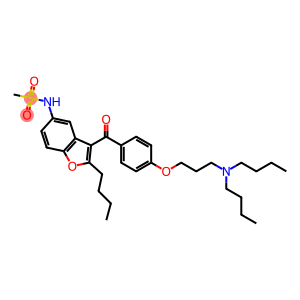 Methanesulfonamide, N-(2-butyl-3-(4-(3-(dibutylamino)propoxy)benzoyl)-5-benzofuranyl)-