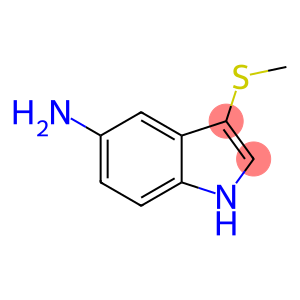 1H-Indol-5-amine, 3-(methylthio)-