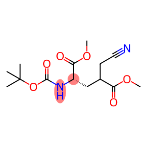 L-Glutamic acid, 4-(cyanomethyl)-N-[(1,1-dimethylethoxy)carbonyl]-, 1,5-dimethyl este