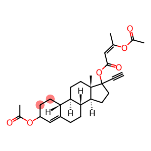 19-Norpregn-4-en-20-yne-3,17-diol, 3-acetate 17-[(2Z)-3-(acetyloxy)-2-butenoate], (3β,17α)- (9CI)