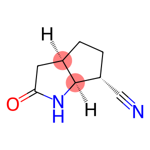 Cyclopenta[b]pyrrole-6-carbonitrile, octahydro-2-oxo-, (3aalpha,6alpha,6aalpha)- (9CI)