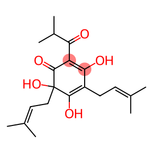 3,5,6-trihydroxy-4,6-bis(3-methylbut-2-enyl)-2-(2-methylpropanoyl)cyclohexa-2,4-dien-1-one