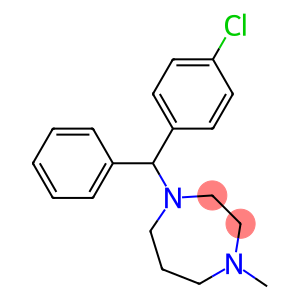 1H-1,4-Diazepine, 1-[(4-chlorophenyl)phenylmethyl]hexahydro-4-methyl-, (-)-