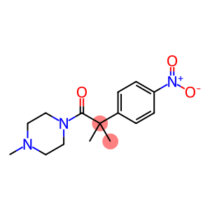 1-Propanone, 2-methyl-1-(4-methyl-1-piperazinyl)-2-(4-nitrophenyl)-