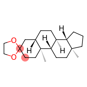 Androstan-3-one, cyclic 1,2-ethanediyl acetal, (5α)- (9CI)