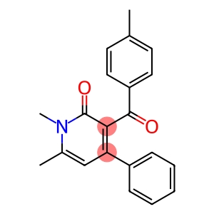 1,6-Dimethyl-3-(4-methylbenzoyl)-4-phenyl-2(1H)-pyridinone