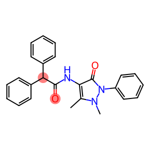 Benzeneacetamide, N-(2,3-dihydro-1,5-dimethyl-3-oxo-2-phenyl-1H-pyrazol-4-yl)-α-phenyl-