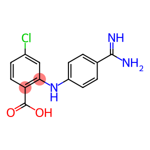 Benzoic acid, 2-[[4-(aminoiminomethyl)phenyl]amino]-4-chloro-