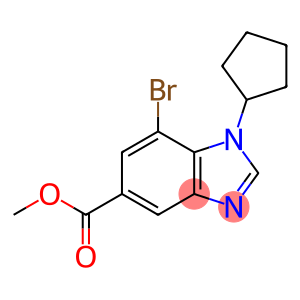 Methyl 7-broMo-1-cyclopentyl-1,3-benzodiazole-5-carboxylate