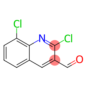 3-quinolinecarboxaldehyde, 2,8-dichloro-