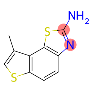 Thieno[2,3-g]benzothiazole, 2-amino-8-methyl- (7CI,8CI)