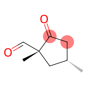Cyclopentanecarboxaldehyde, 1,4-dimethyl-2-oxo-, (1R,4R)-rel-