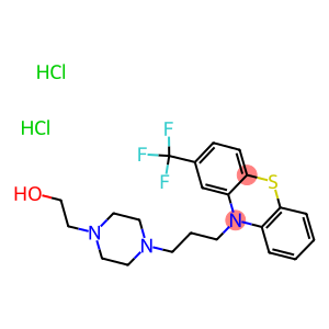 4-(3-(2-(trifluoromethyl)phenothiazin-10-yl)propyl)-1-piperazineethanol,dihy