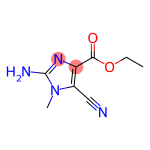 1H-Imidazole-4-carboxylic acid, 2-amino-5-cyano-1-methyl-, ethyl ester