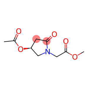 1-Pyrrolidineacetic acid, 4-(acetyloxy)-2-oxo-, methyl ester, (4S)-