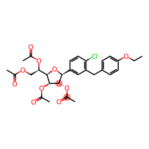 D-Glucitol, 1,4-anhydro-1-C-[4-chloro-3-[(4-ethoxyphenyl)methyl]phenyl]-, 2,3,5,6-tetraacetate, (1S)-