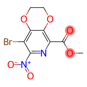 methyl8-bromo-7-nitro-2,3-dihydro-[1,4]dioxino[2,3-c]pyridine-5-carboxylate