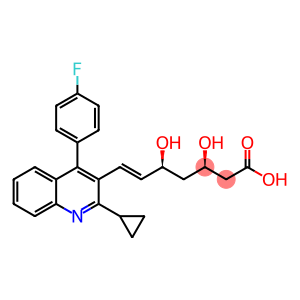 ( )-(3R,5S,6E)-7-(2-Cyclopropyl-4-(4-fluorophenyl)-3-quinolyl)-3,5-dihydroxy-6-heptenoic acid