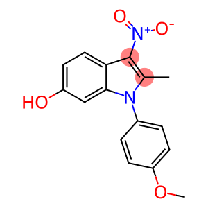 1H-Indol-6-ol, 1-(4-methoxyphenyl)-2-methyl-3-nitro-