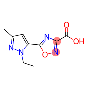 5-(1-乙基-3-甲基-1H-吡唑-5-基)-1,2,4-噁二唑-3-羧酸