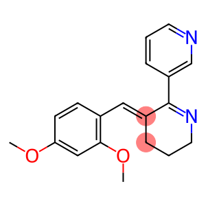 3-[(5E)-5-[(2,4-dimethoxyphenyl)methylidene]-3,4-dihydro-2H-pyridin-6-yl]pyridine