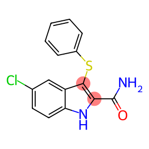 5-chloro-3-phenylthioindole-2-carboxamide