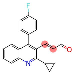 (E)-3-[2-Cyclopropyl-4-(4-fluorophenyl)-3-quinolinyl]-2-propenal