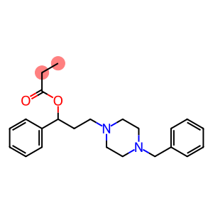1-Piperazinepropanol, α-phenyl-4-(phenylmethyl)-, 1-propanoate