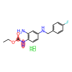 N-(2-氨基-4-(4-氟苄氨基)苯基)氨基甲酸乙酯二盐酸盐