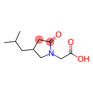 1-Pyrrolidineacetic acid, 4-(2-methylpropyl)-2-oxo-