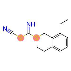 Carbonimidodithioic acid, cyano-, 2,6-diethylphenyl methyl ester (9CI)