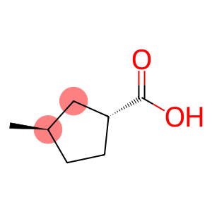 Cyclopentanecarboxylic acid, 3-methyl-, (1R-trans)- (9CI)