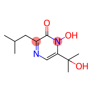 2(1H)-Pyrazinone, 1-hydroxy-6-(1-hydroxy-1-methylethyl)-3-(2-methylpropyl)-