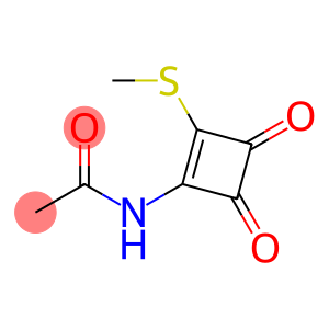 Acetamide,  N-[2-(methylthio)-3,4-dioxo-1-cyclobuten-1-yl]-