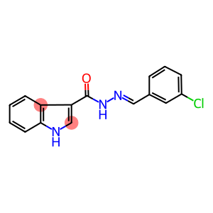 N'-(3-chlorobenzylidene)-1H-indole-3-carbohydrazide