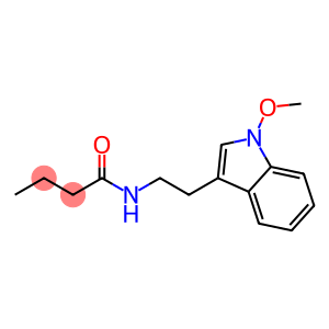 Butanamide, N-[2-(1-methoxy-1H-indol-3-yl)ethyl]-