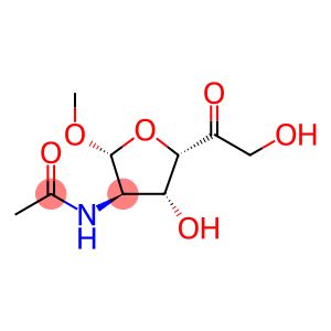 .beta.-D-xylo-Hexofuranosid-5-ulose, methyl 2-(acetylamino)-2-deoxy-