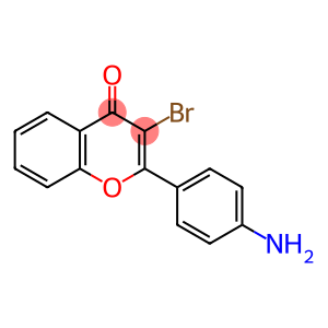 4H-1-Benzopyran-4-one,2-(4-aminophenyl)-3-bromo-(9CI)