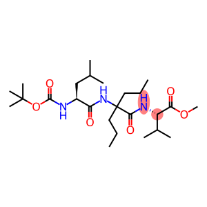 t-butyloxycarbonyl-leucyl-dipropylglycyl-valine methyl ester