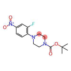 4-(2-Fluoro-4-nitrophenyl)piperazine, N1-BOC protected