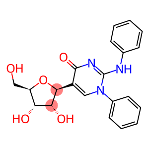 4(1H)-Pyrimidinone, 1-phenyl-2-(phenylamino)-5-β-D-ribofuranosyl-