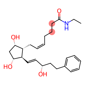 (5E)-7-{(1R,2R,3R,5S)-3,5-dihydroxy-2-[(1E,3S)-3-hydroxy-5-phenylpent-1-en-1-yl]cyclopentyl}-N-ethylhept-5-enamide