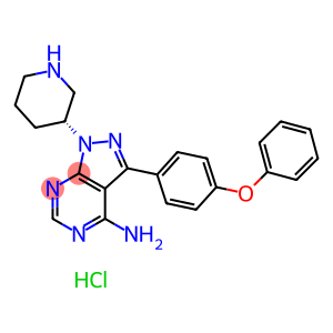 3-(4-苯氧基苯基)-1-(3R)-3-哌啶基-1H-吡唑并[3,4-D]嘧啶-4-胺盐酸盐(1: