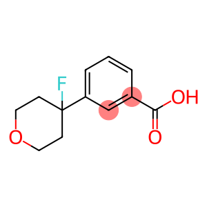 3-(4-fluoro-tetrahydro-2H-pyran-4-yl)benzoic acid