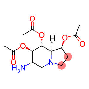 1,7,8-Indolizinetriol, 6-aminooctahydro-, triacetate (ester), [1S-(1α,6β,7α,8β,8aβ)]- (9CI)
