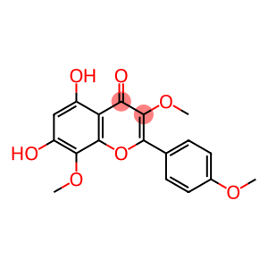 4H-1-Benzopyran-4-one, 5,7-dihydroxy-3,8-dimethoxy-2-(4-methoxyphenyl)-