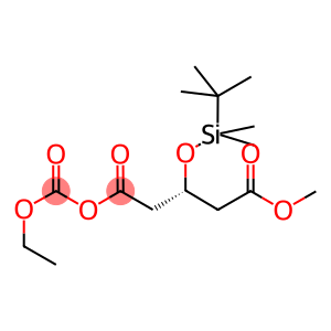 Pentanedioic acid, 3-[[(1,1-dimethylethyl)dimethylsilyl]oxy]-, monoanhydride with ethyl hydrogen carbonate, methyl ester, (R)- (9CI)